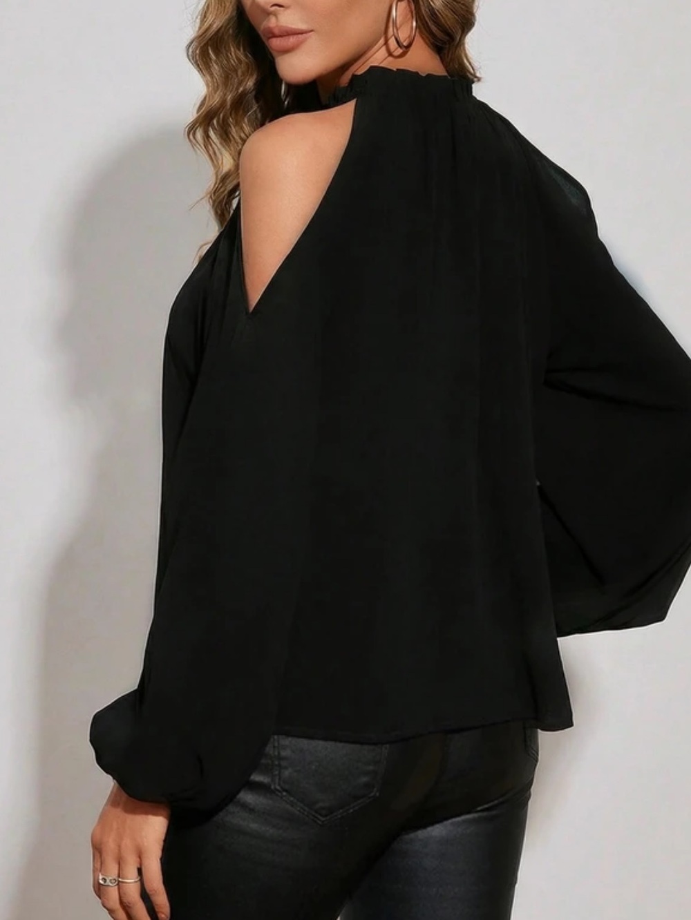 Boho cold shoulder blouse - Picture 2 of 4